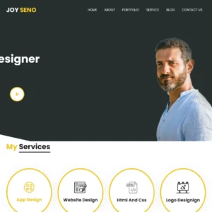 free template website portfolio