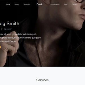 free template website portfolio