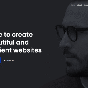 free template website portfolio