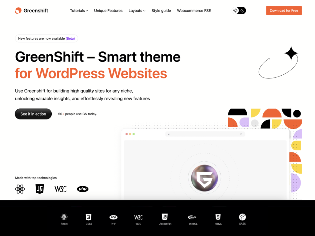 Greenshift Commerce WordPress Template Free – templatevo.com